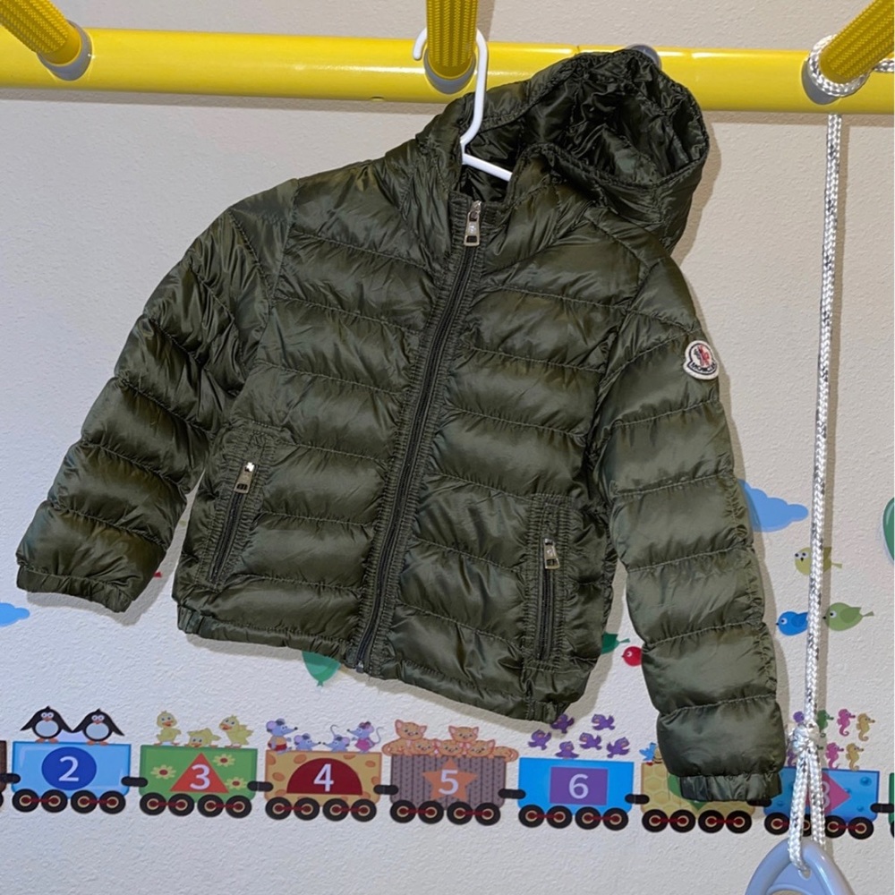 Moncler sweater down jacket size 18-24 months WITH HOODIE